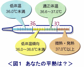 イラスト（あなたの平熱は？）