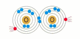 イラスト（酸素分子）