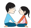 イラスト（夫婦の話し合い）