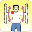 イラスト(五十肩を改善する運動5)