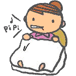 イラスト（基礎体温測定）