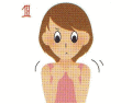 イラスト（筋肉のリラックス術＜肩１＞）