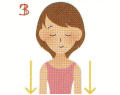 イラスト（筋肉のリラックス術＜肩２＞）