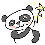 イラスト（五十肩のパンダ１）