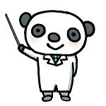 イラスト（説明するパンダ薬剤師）