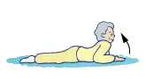 イラスト(背筋を鍛える 高齢者向け)