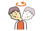イラスト（緊張型頭痛を和らげるストレッチ１）
