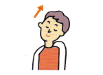 イラスト（緊張型頭痛を和らげるストレッチ３）